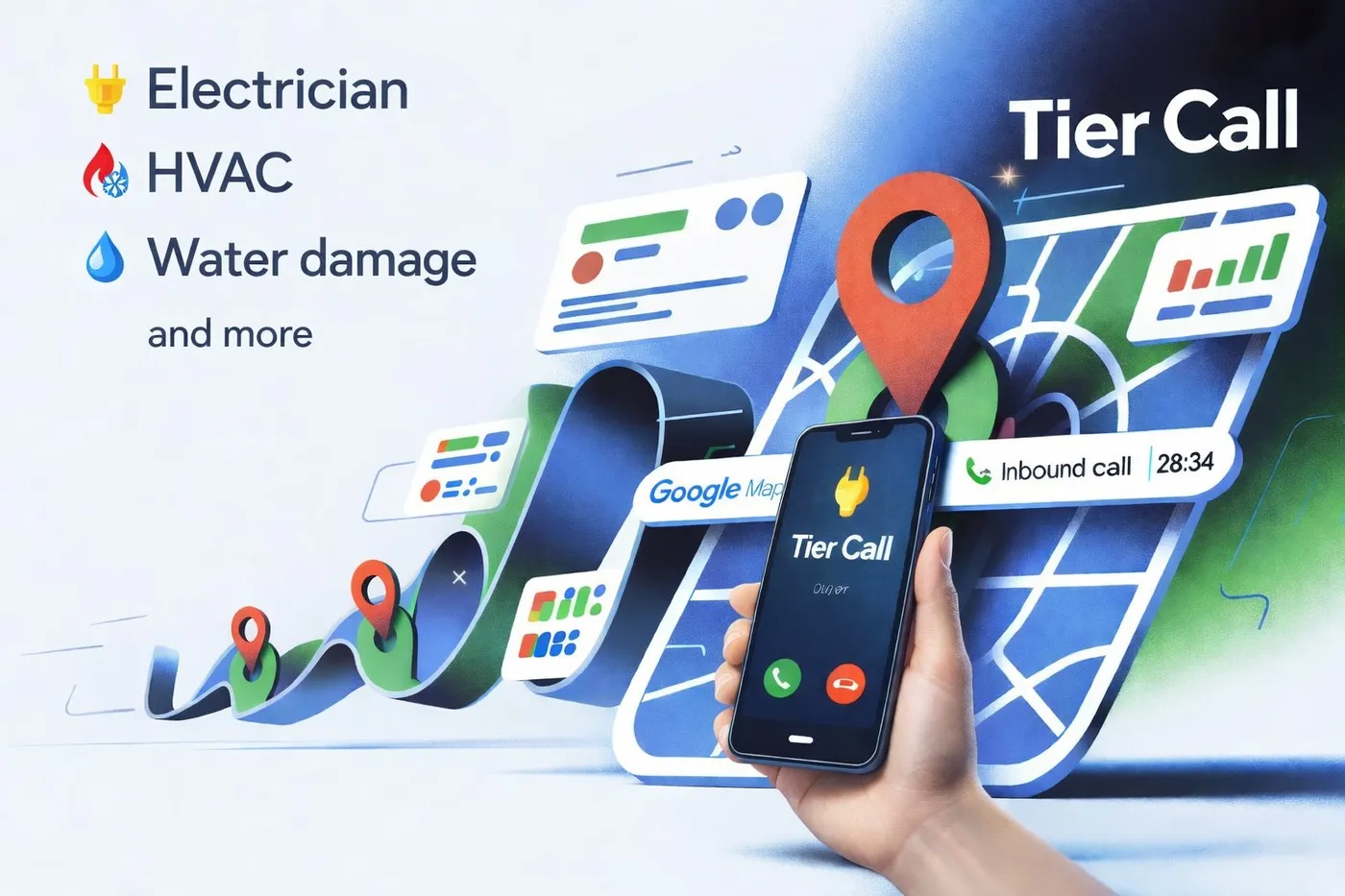 Tier Call services - Electrician, HVAC, Water Damage and more